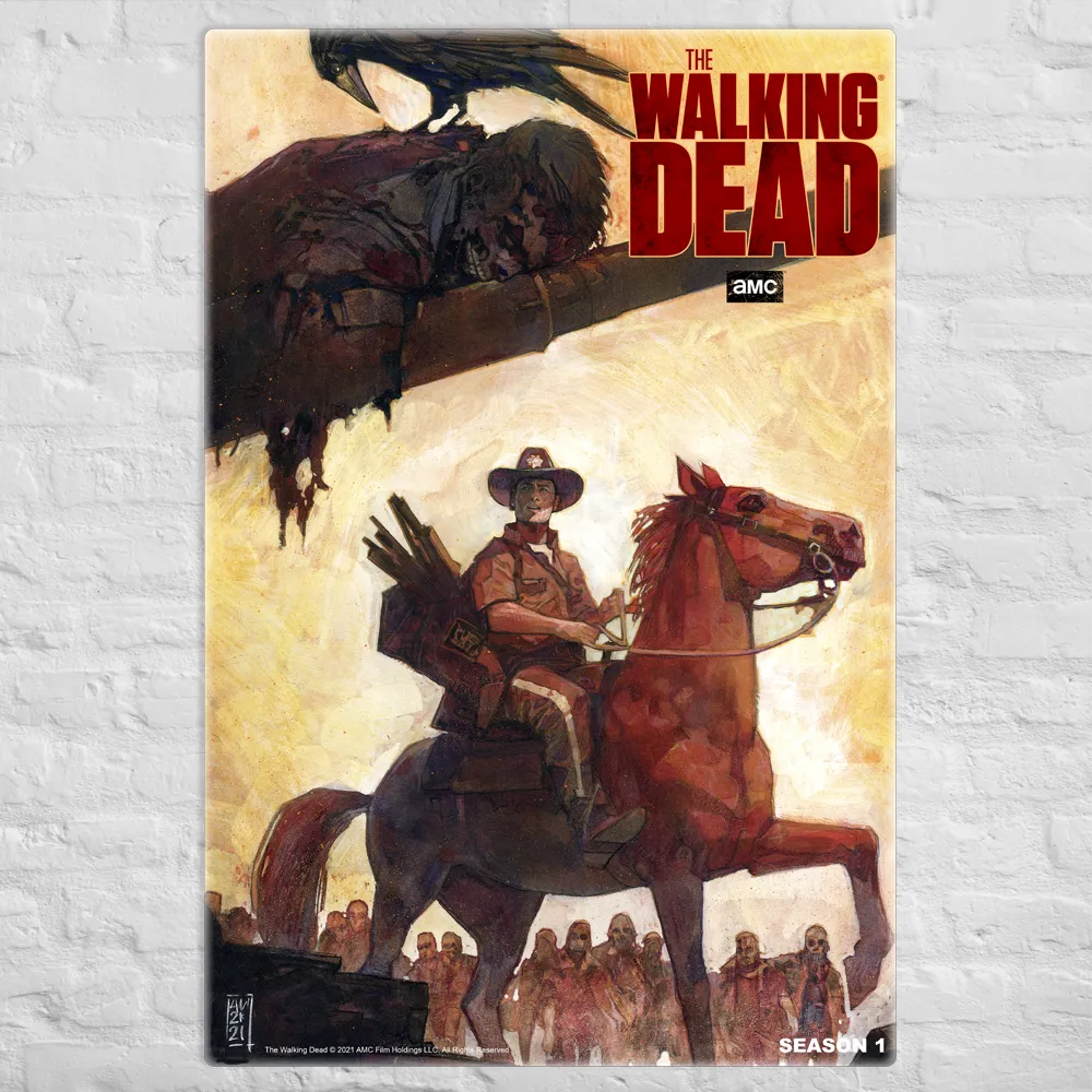 11 WEEKS OF TWD – SEASON 1 BY ALEX MALEEV – Premium Gallery Wrapped Canvas