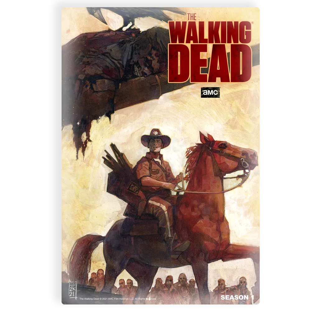 11 WEEKS OF TWD – SEASON 1 BY ALEX MALEEV – Premium Gallery Wrapped Canvas