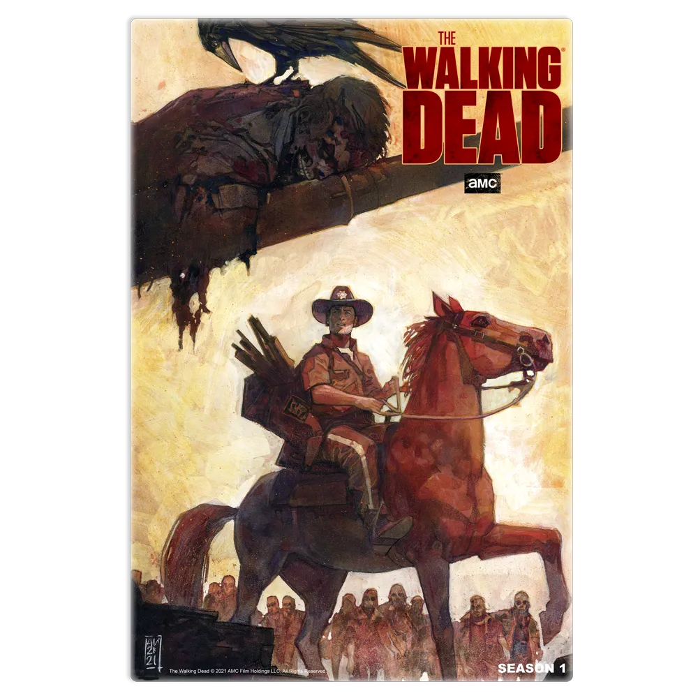 11 WEEKS OF TWD – SEASON 1 BY ALEX MALEEV – Premium Gallery Wrapped Canvas