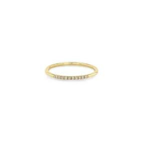 14k 10 Pavé Diamond Band Ring