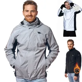 3in1 Smart Jacket - Wasserdichte Jacke mit Fleece Zipp-In - Herren