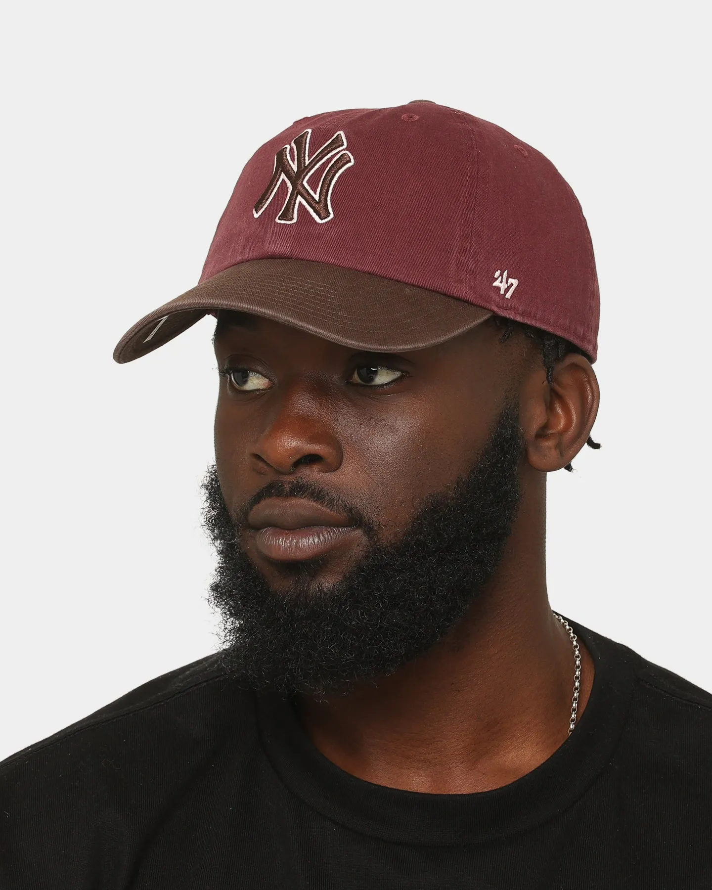 47 Brand New York Yankees 'Bacon Me Crazy' Clean Up Strapback Dark Maroon/Brown