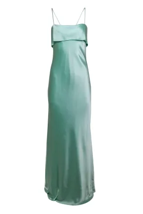 ABS by Allen Schwartz - Mint Green Satin Slip Gown Sz 6