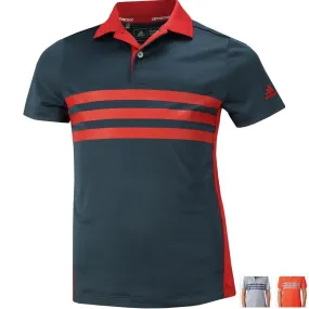 Adidas Golf Boys 3-Strips Chest Print Polo