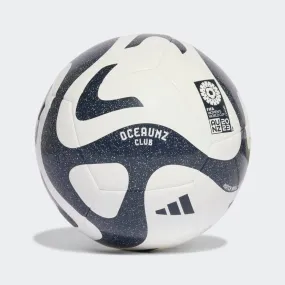 ADIDAS OCEAUNZ CLUB WHITE/NAVY SOCCER BALL