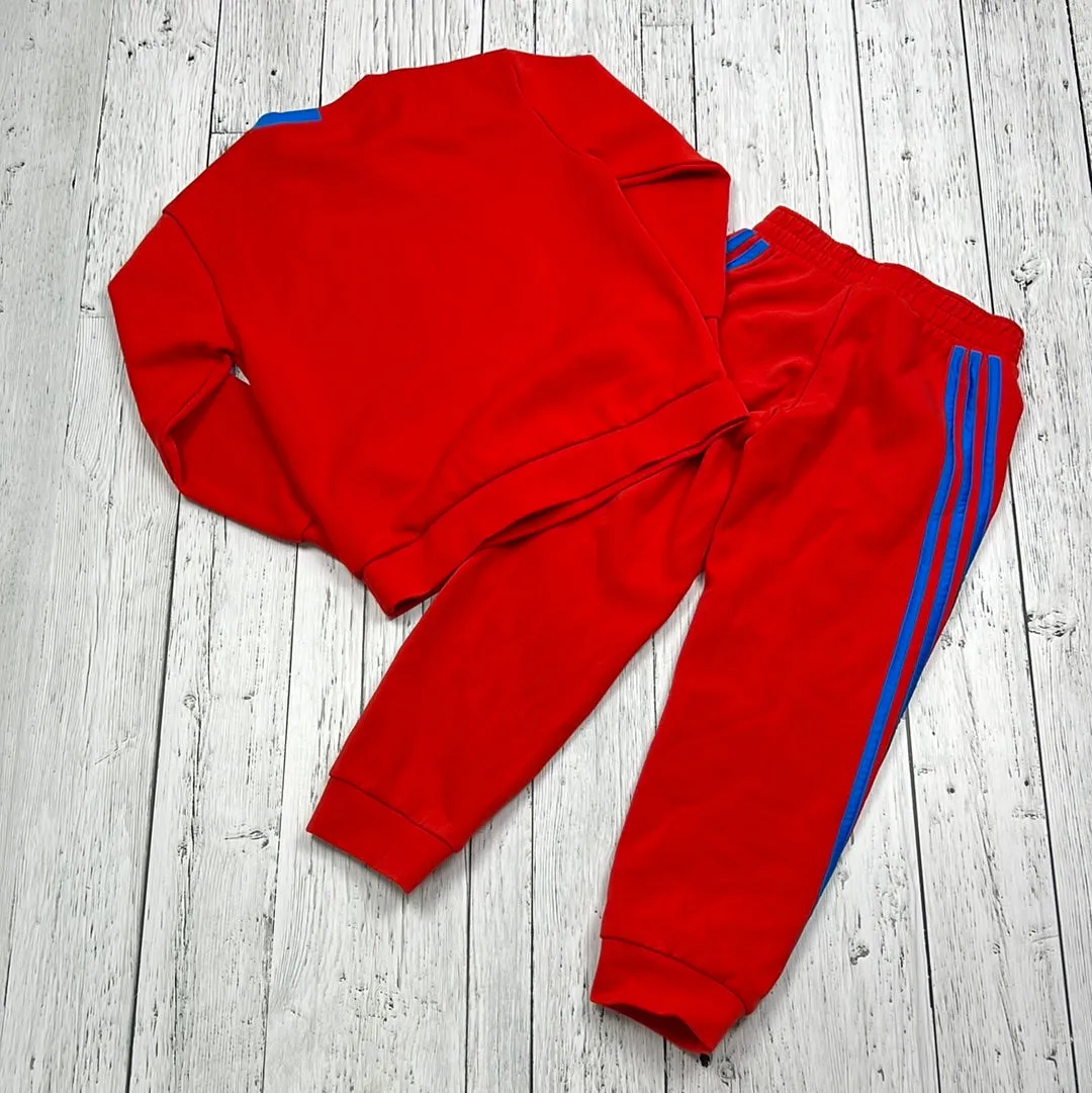 Adidas red blue sweatsuit - Boys 7/8