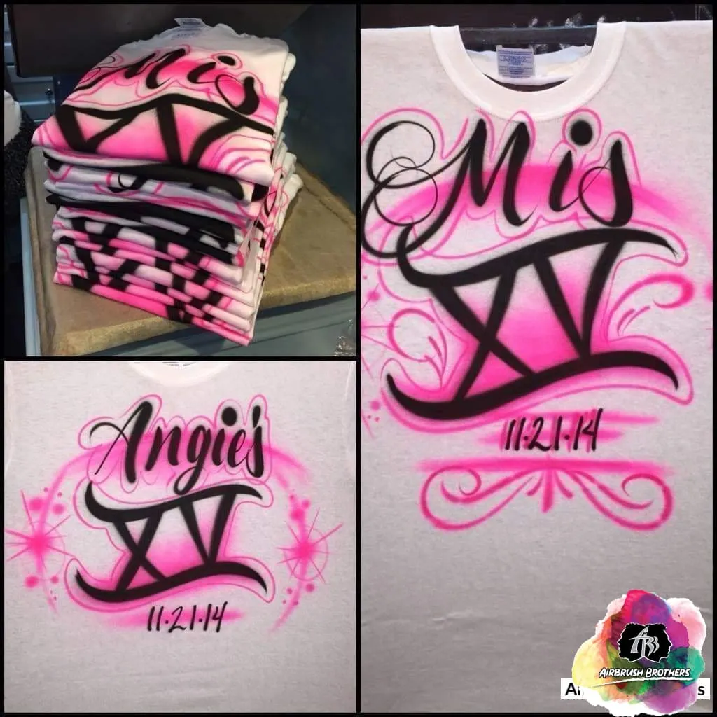 Airbrush Mis Quince Star Design