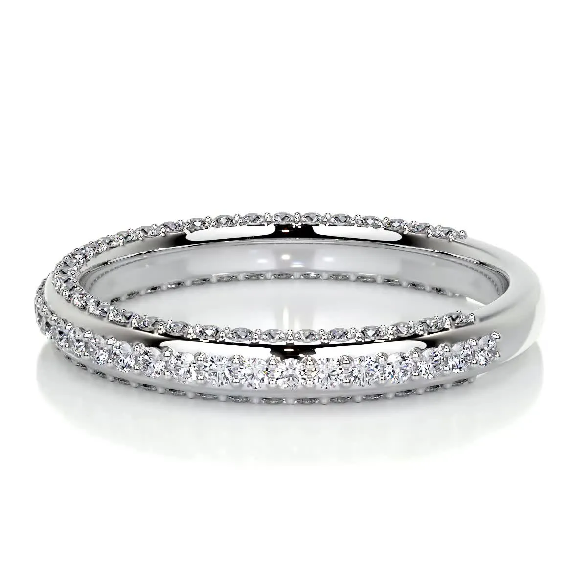 Anastasia Diamond Wedding Ring   (0.75 Carat) -18K White Gold