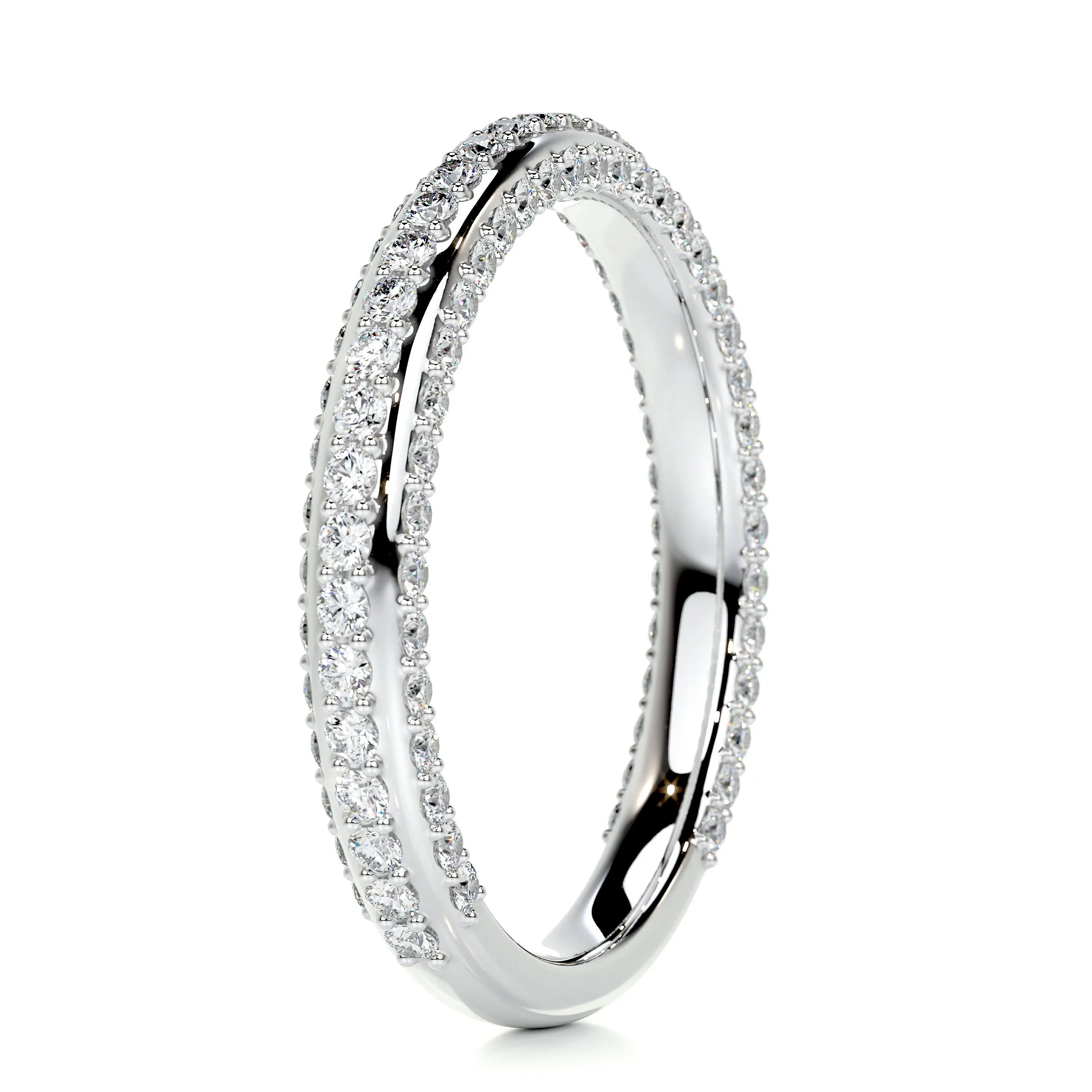 Anastasia Diamond Wedding Ring   (0.75 Carat) -18K White Gold