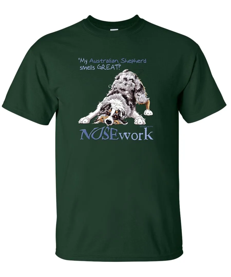 Australian Shepherd  Blue Merle - Nosework - T-Shirt