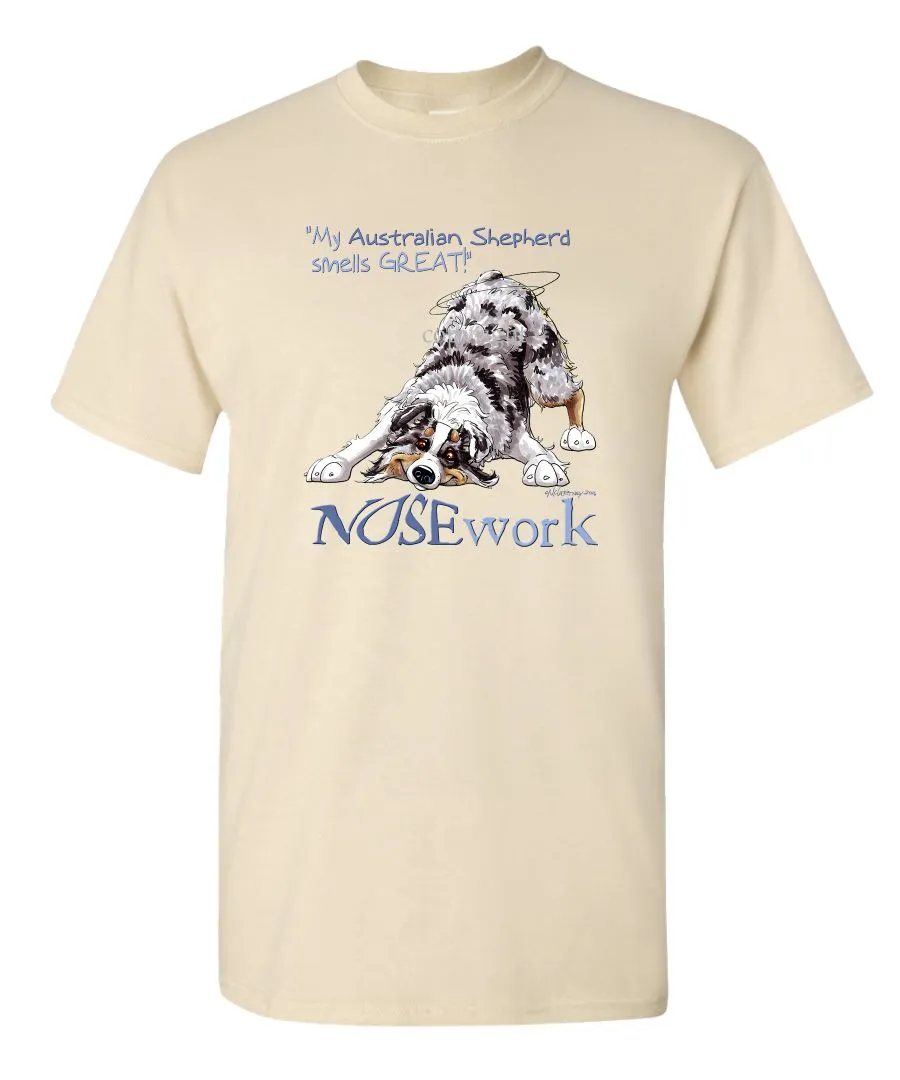 Australian Shepherd  Blue Merle - Nosework - T-Shirt