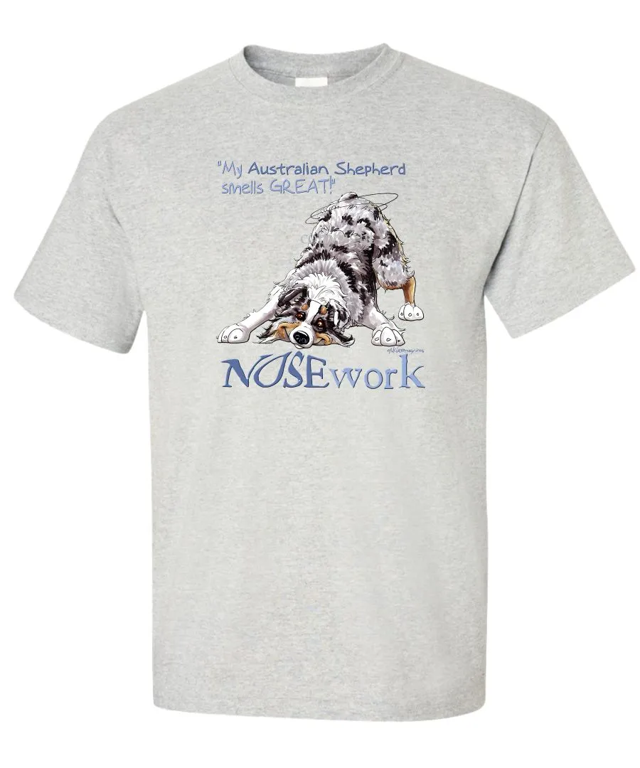 Australian Shepherd  Blue Merle - Nosework - T-Shirt