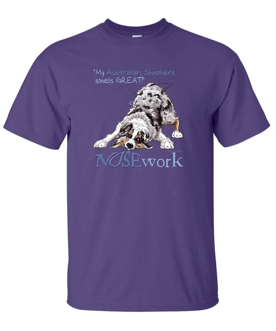 Australian Shepherd  Blue Merle - Nosework - T-Shirt