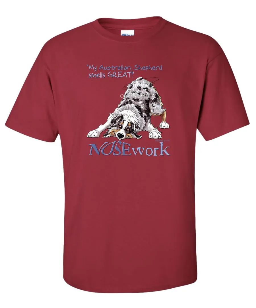 Australian Shepherd  Blue Merle - Nosework - T-Shirt