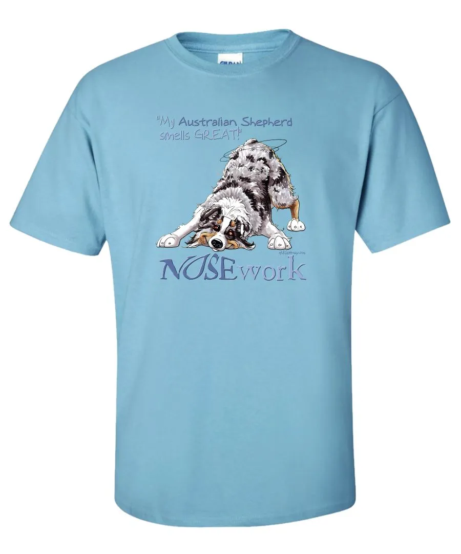 Australian Shepherd  Blue Merle - Nosework - T-Shirt