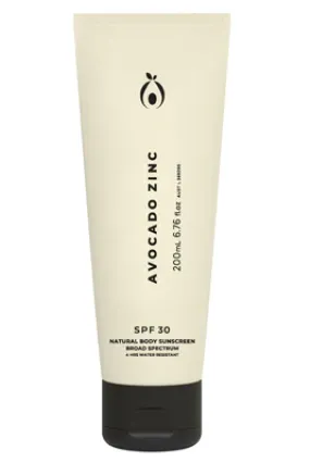 Avocado Zinc - SPF 30 Natural Body Sunscreen