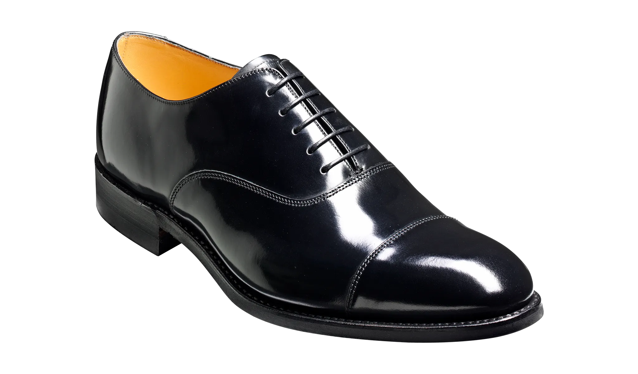 Barker Cheltenham  Classic Oxford Shoe - Hi Shine Black