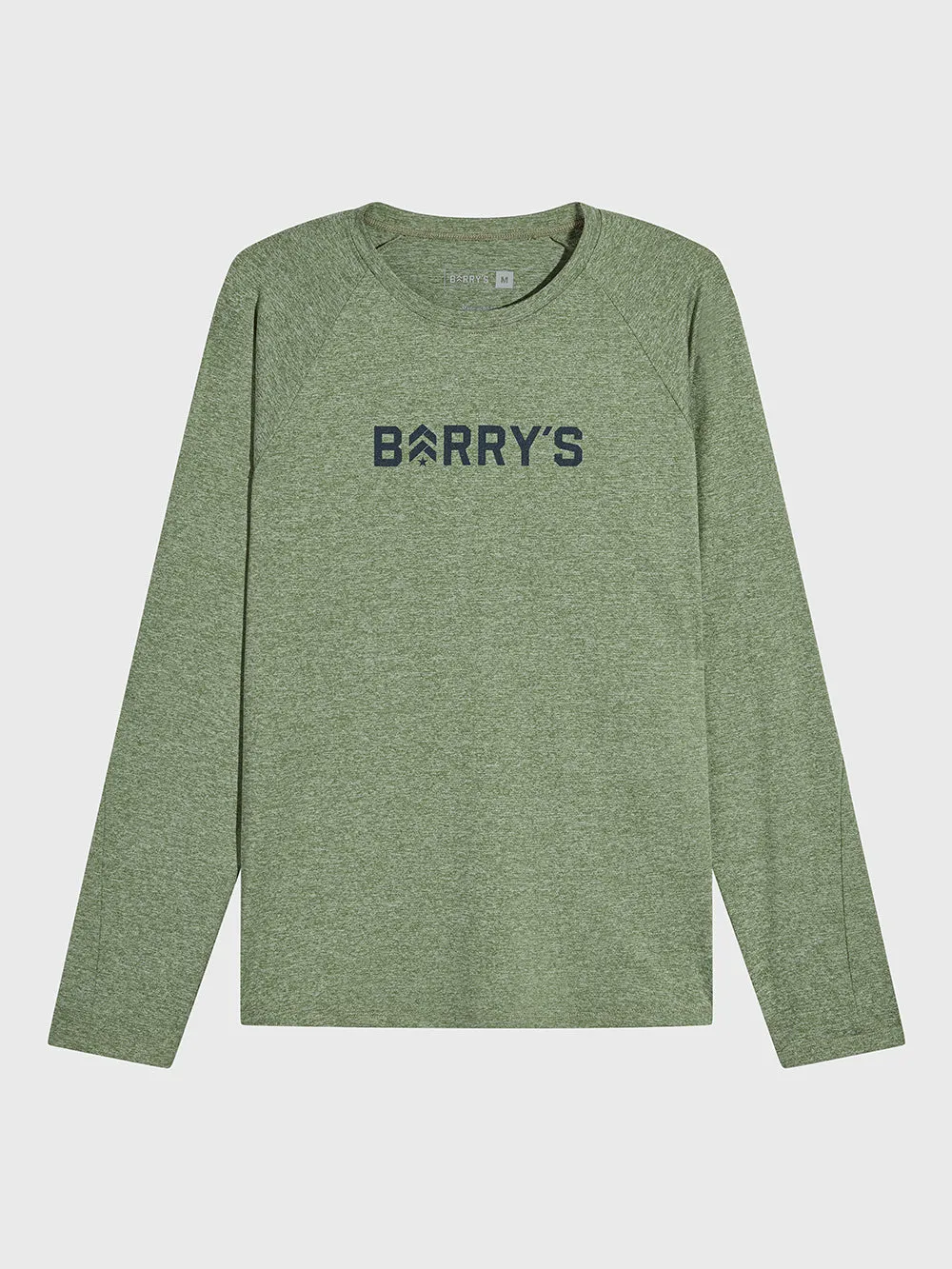 BARRY'S SAGE GREY RAGLAN LONG SLEEVE