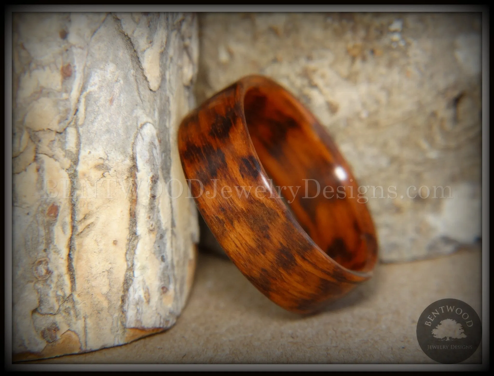 Bentwood Ring - Snakewood Classic Wood Ring   ------------  ***  Limited Supply  ***