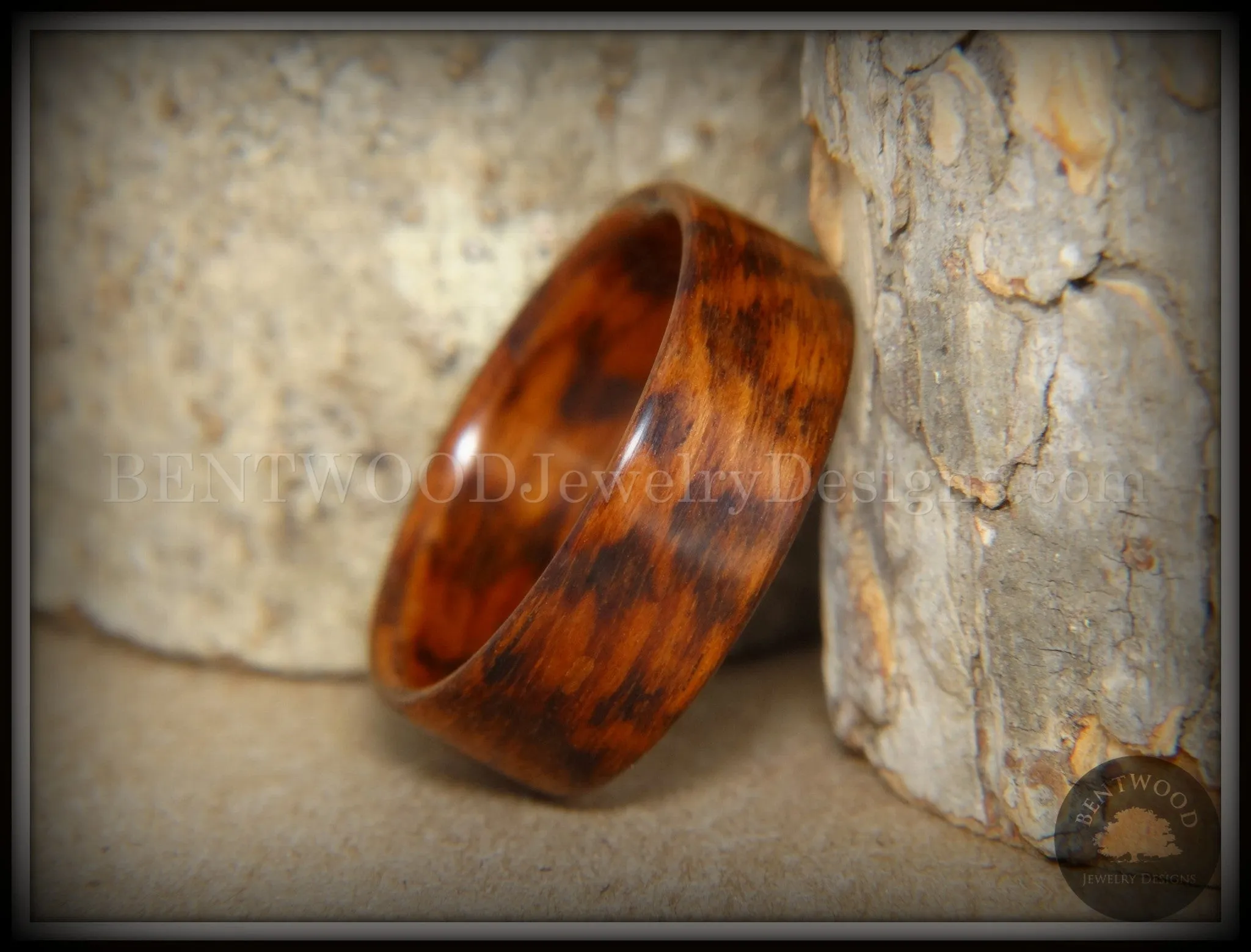 Bentwood Ring - Snakewood Classic Wood Ring   ------------  ***  Limited Supply  ***