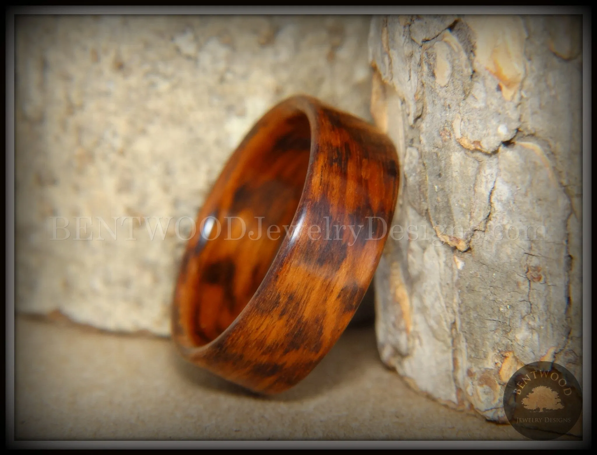 Bentwood Ring - Snakewood Classic Wood Ring   ------------  ***  Limited Supply  ***