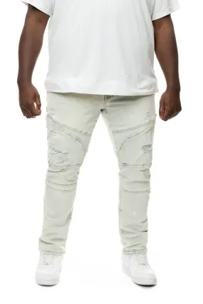 Big And Tall Slim Everyday Biker Jeans - Rivington Blue