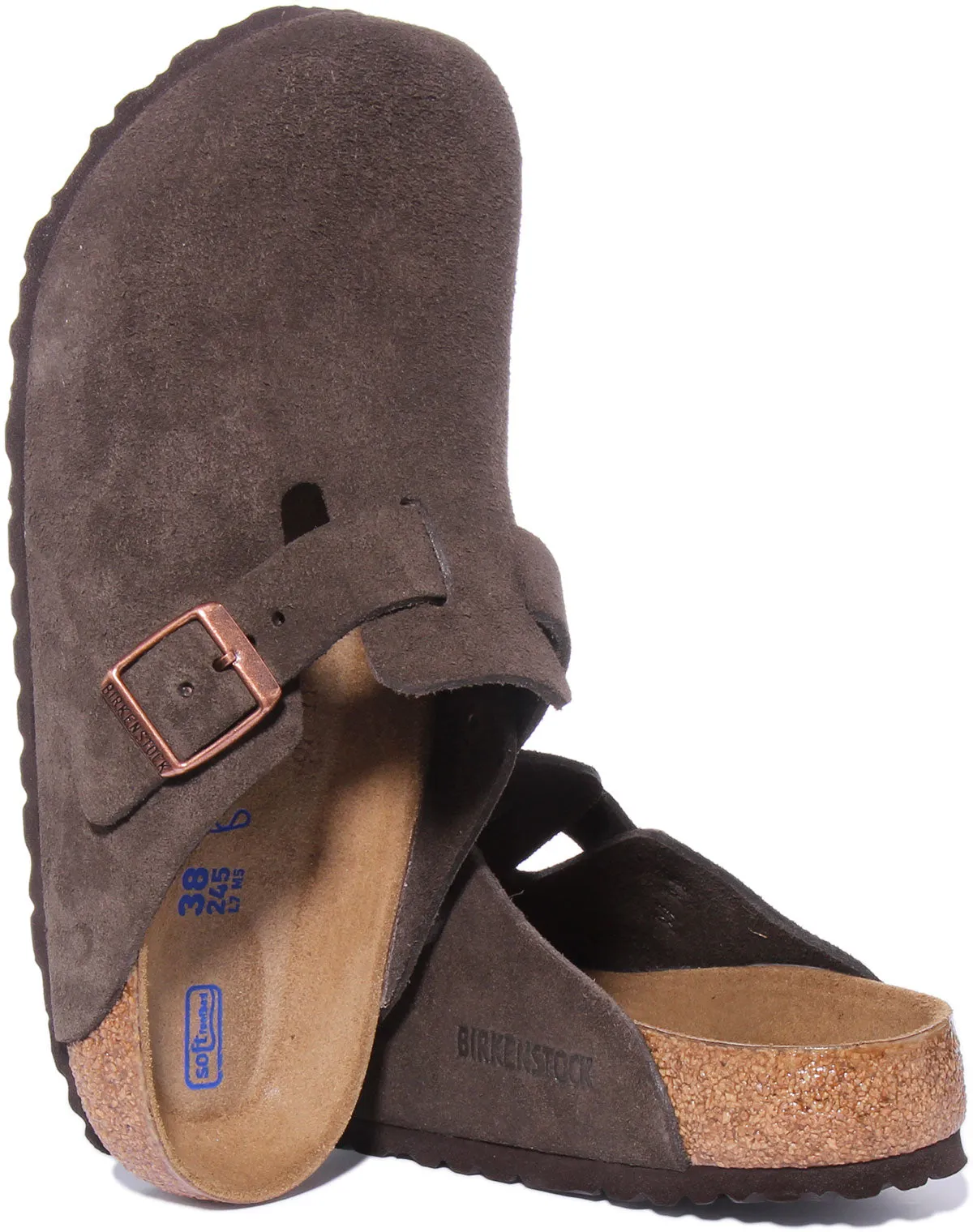 Birkenstock Boston Bs In Mocha | Regular Fit