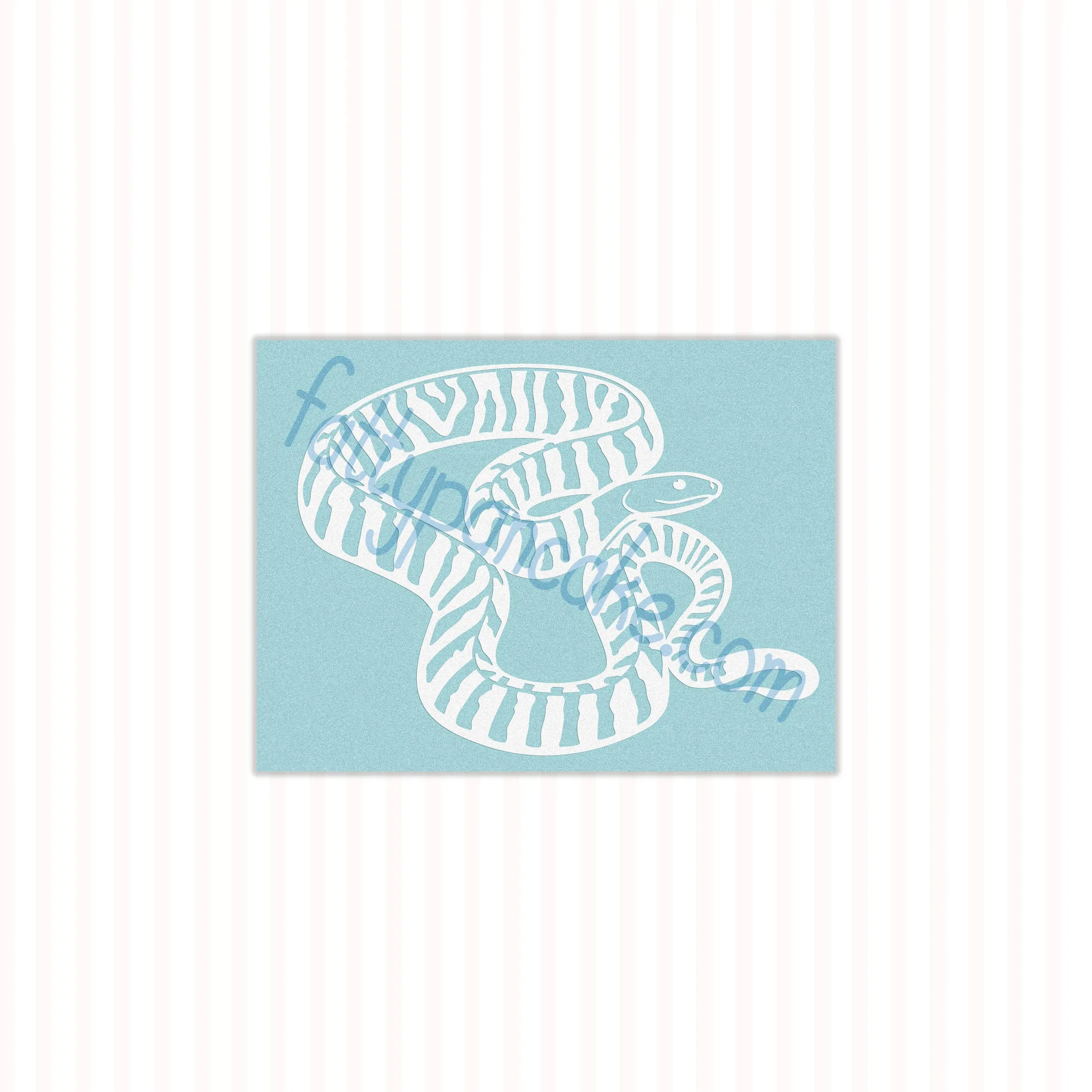 Black-Headed Python Waterproof Vinyl Decal, Cute Reptile Gift