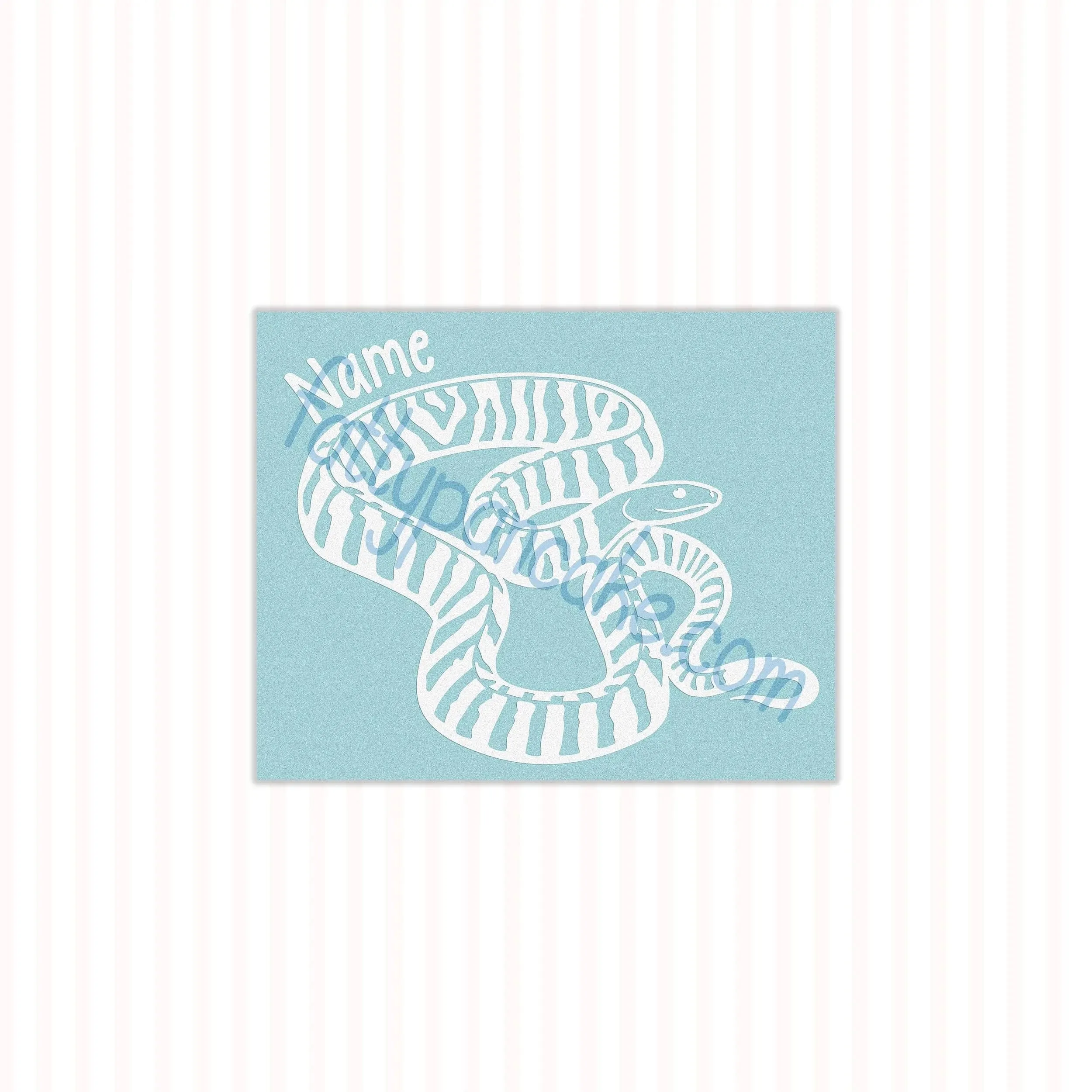 Black-Headed Python Waterproof Vinyl Decal, Cute Reptile Gift