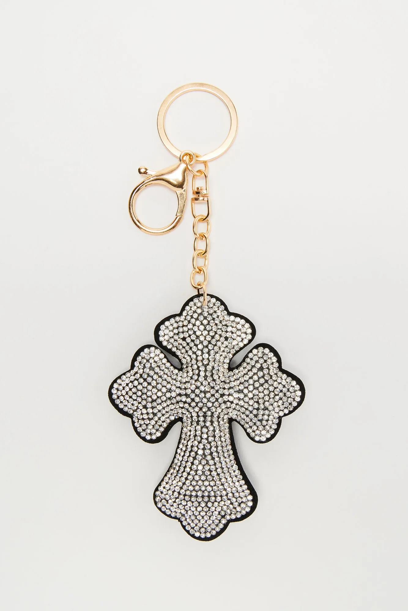 Blessed And Obsessed Handbag Charm - Silver/Black