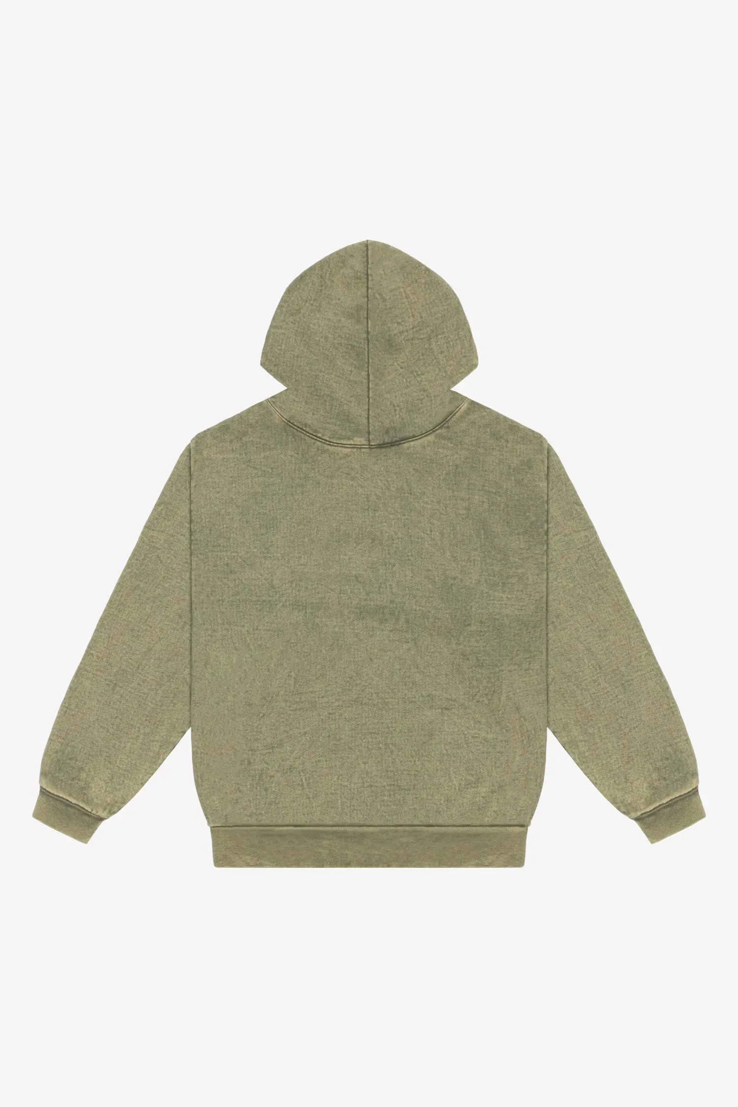 Box Baggy Fit Hoody [ Mineral Washed ] Matcha