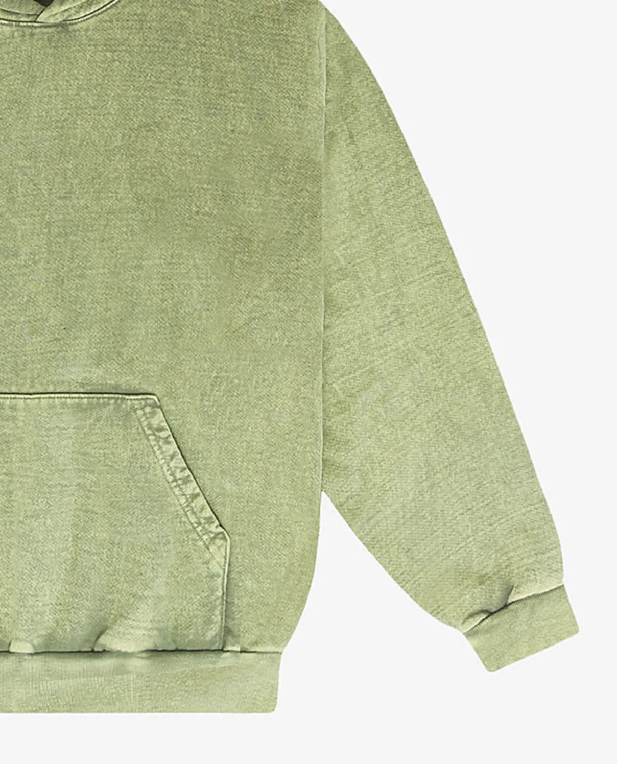 Box Baggy Fit Hoody [ Mineral Washed ] Matcha