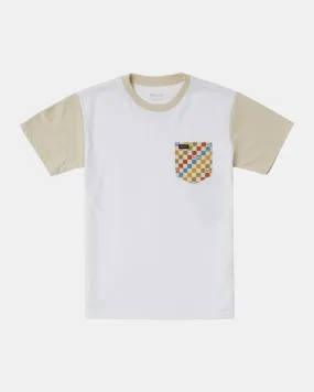 Boys Ollie Color Block Pocket T-Shirt - Latte