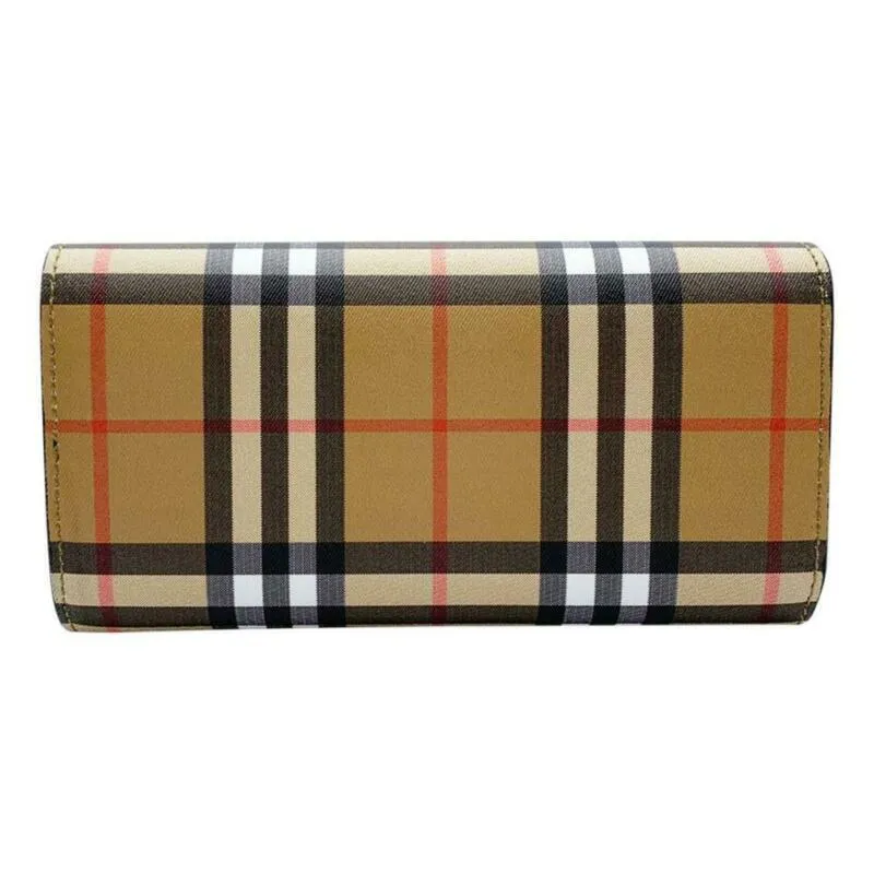 Burberry Brown Haymarket House Check Continental Wallet