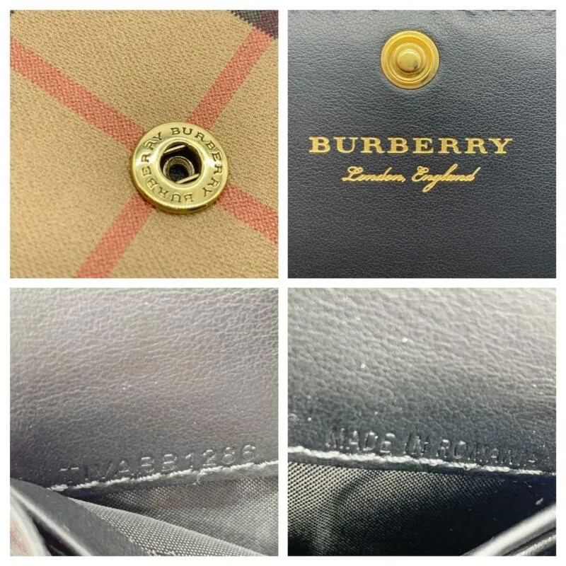 Burberry Brown Haymarket House Check Continental Wallet