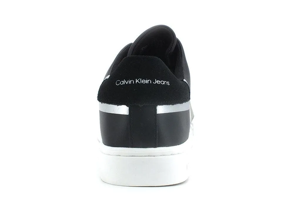 CALVIN KLEIN Classic Cupsole Slip On 1 Sneaker Logo Black YW0YW00501