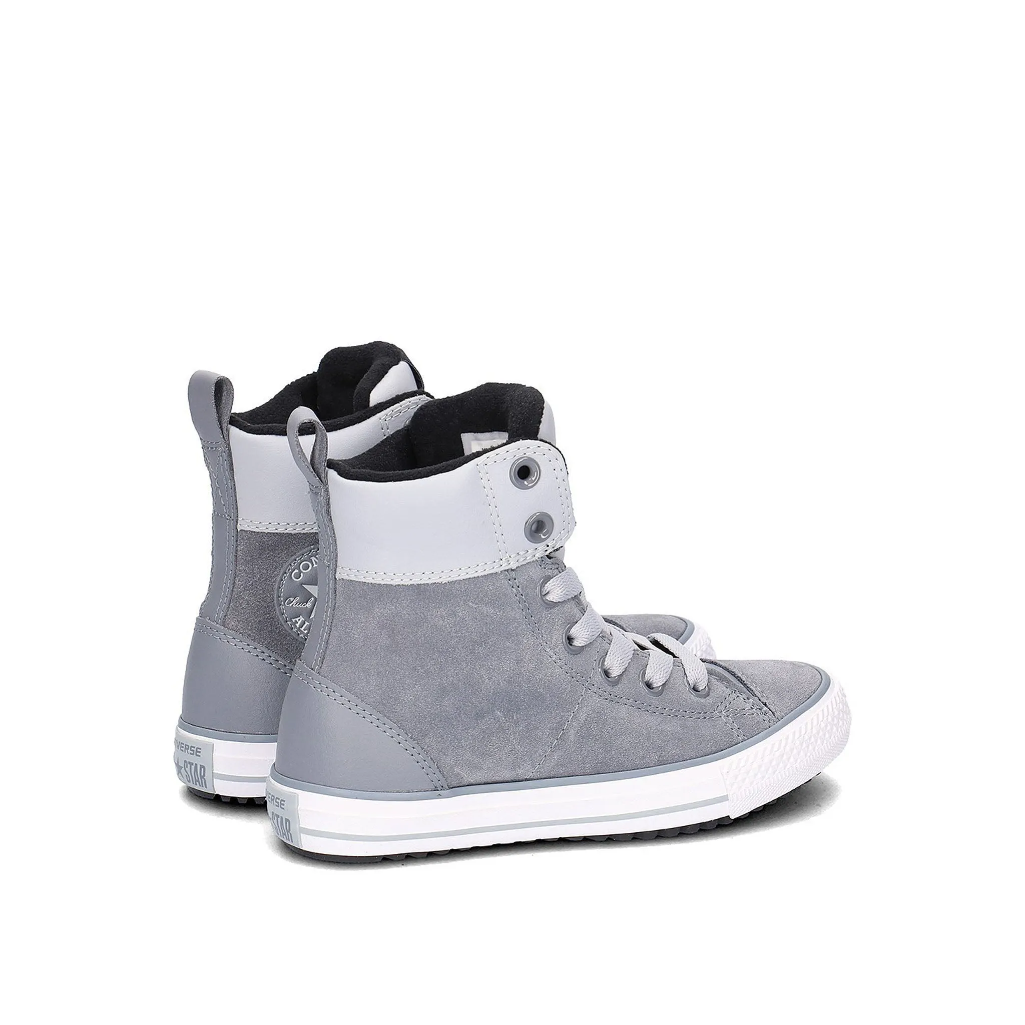 Converse Chuck Taylor Asphalt Hi Kids Grey Boots