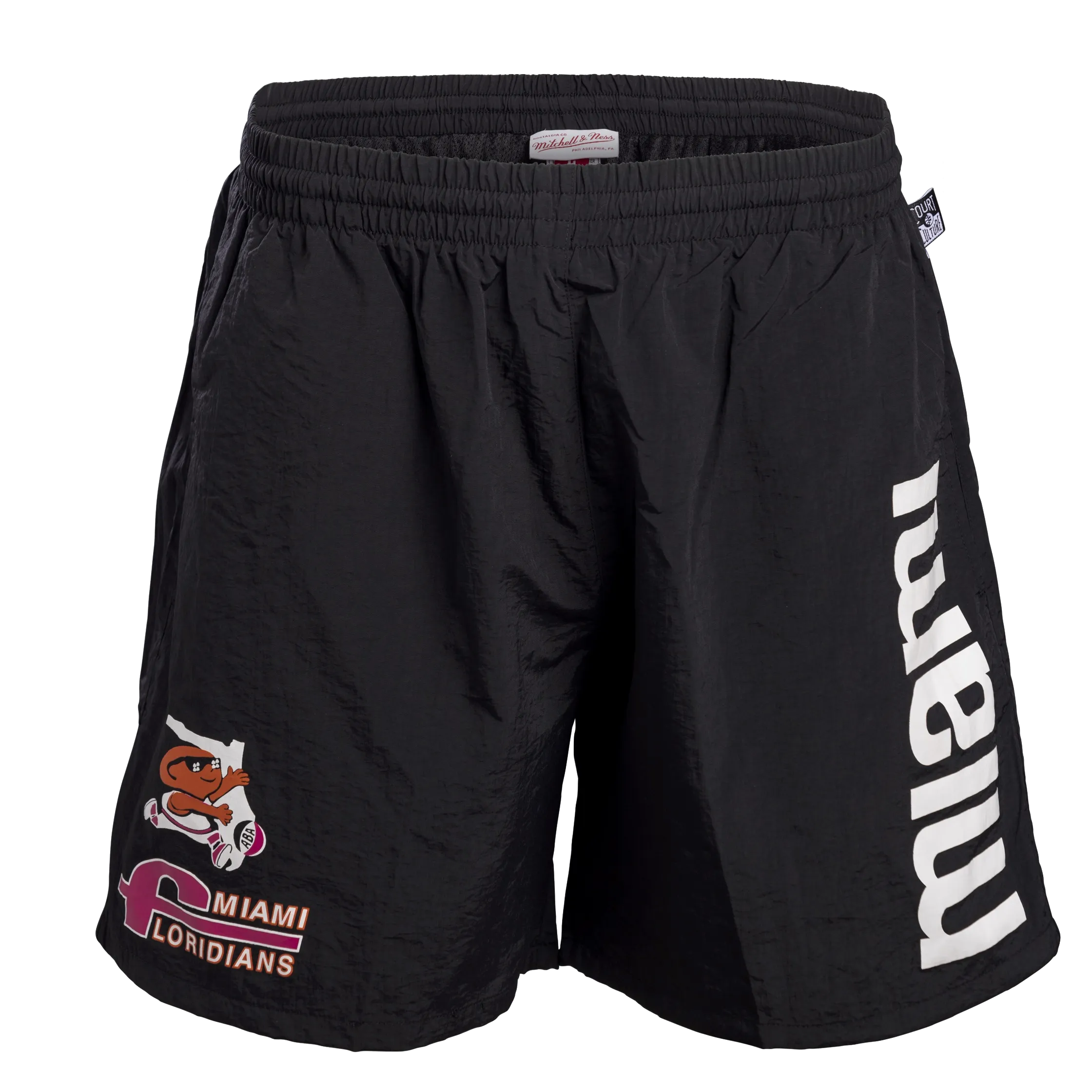 Court Culture X Mitchell and Ness Floridians Black Miami Shorts