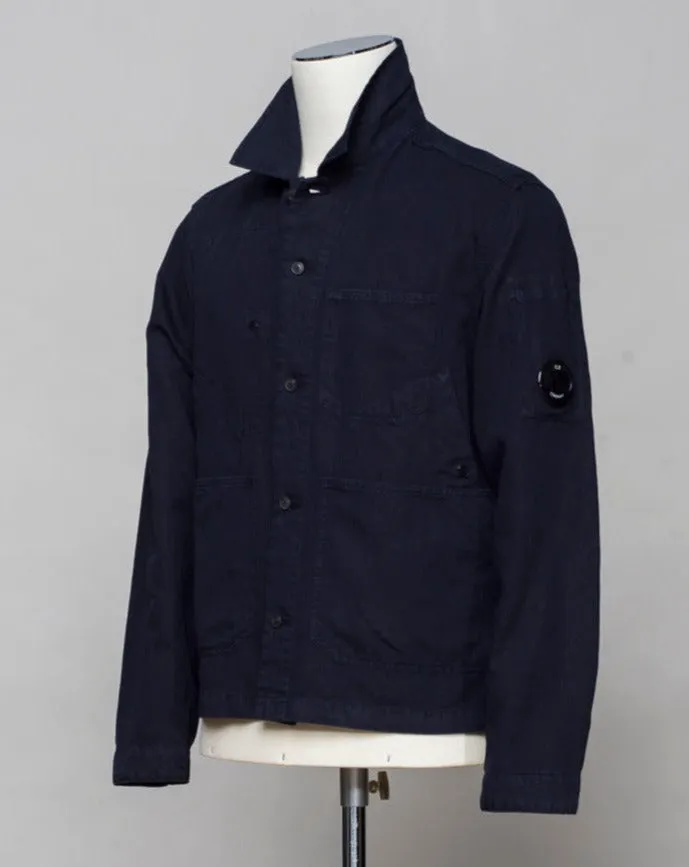 C.P. Company Cotton & Linen Overshirt / Total Eclipse