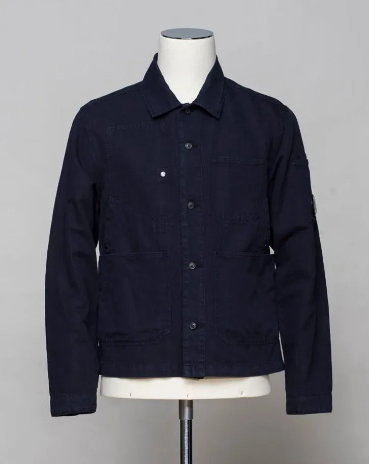 C.P. Company Cotton & Linen Overshirt / Total Eclipse