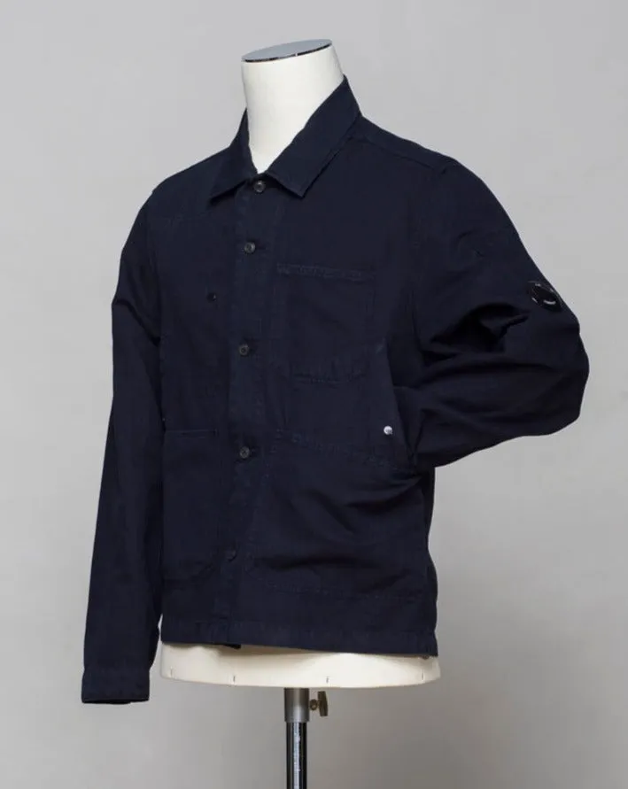 C.P. Company Cotton & Linen Overshirt / Total Eclipse