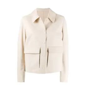 CREAM SUEDE JACKET