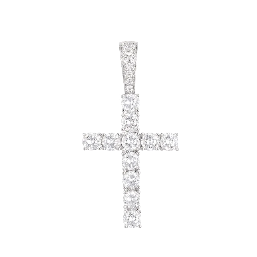 Cross Set in White Gold