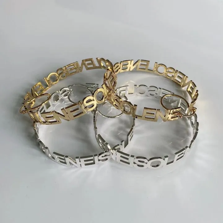 Custom Name Hoop Earrings- Name Hoop Earring- Best Gifts For Women