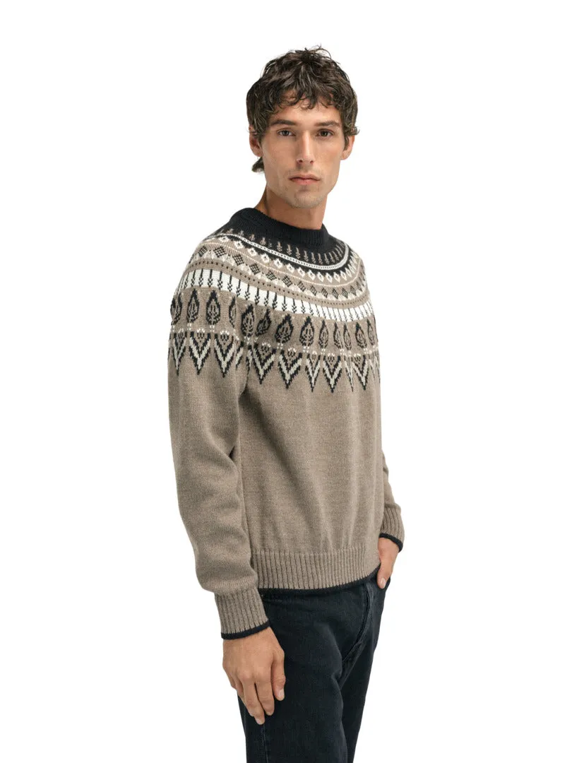 Dale of Norway - Sula Man Sweater - Coffee Sand Offwhite