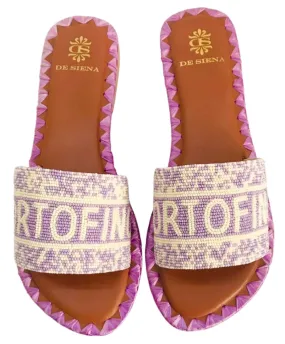 De Siena Portofino Glicine Flats Pantoletten