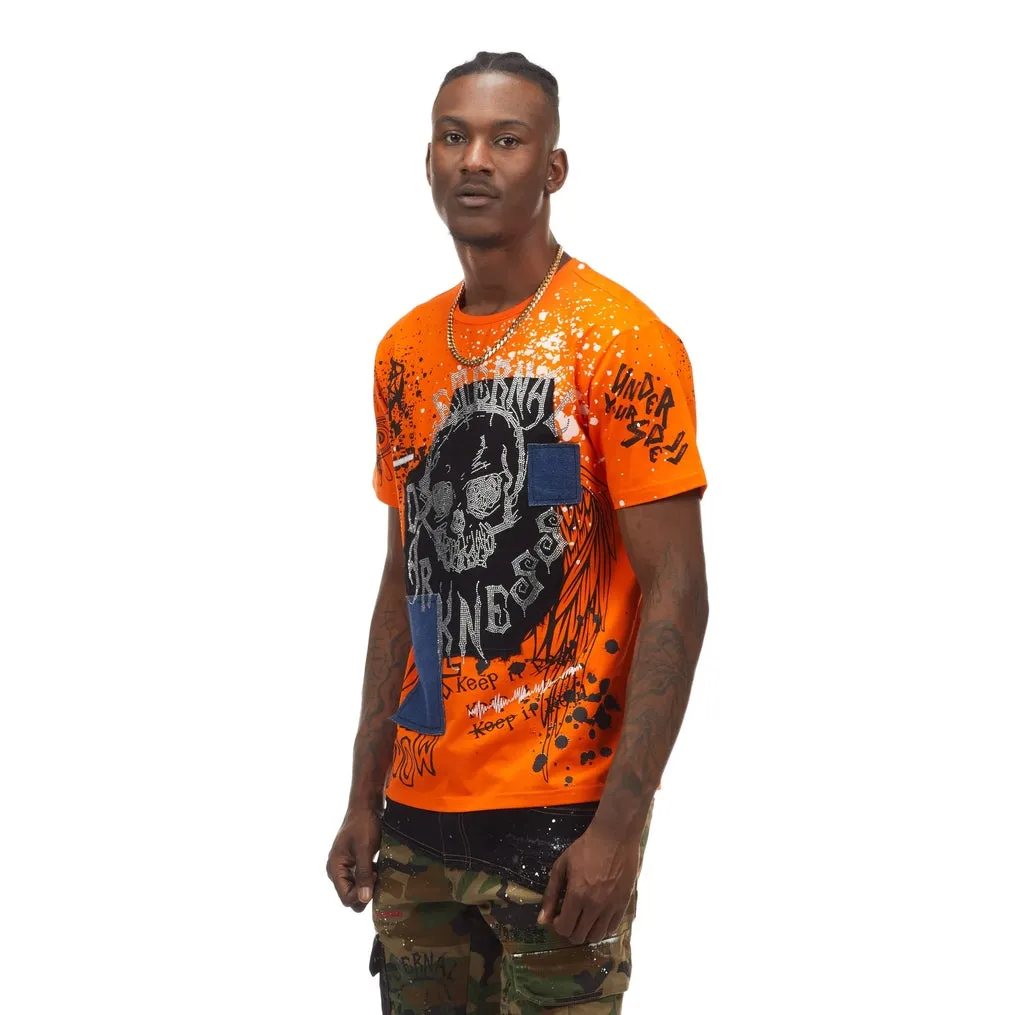 Doodle Fashion Tee - Orange