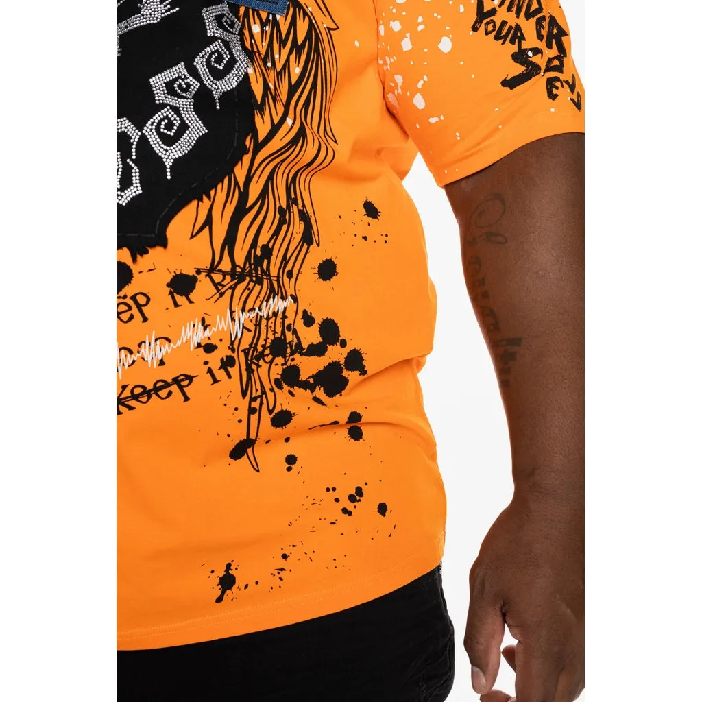 Doodle Fashion Tee - Orange