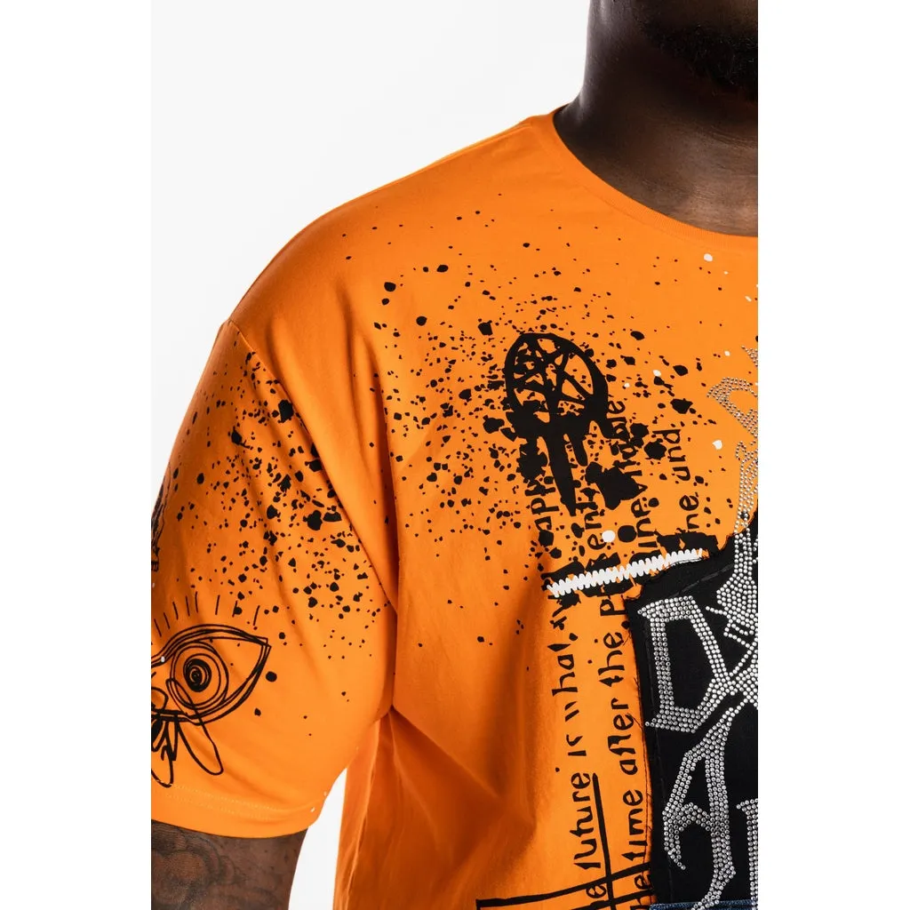 Doodle Fashion Tee - Orange