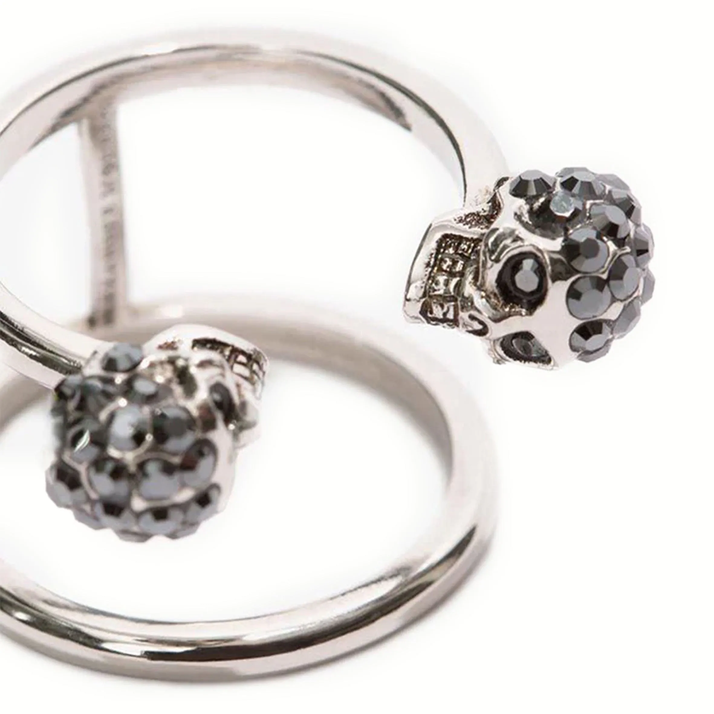 Double Open Twin Ring, Silver